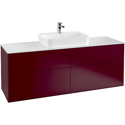 Tvättställsskåp Villeroy & Boch Finion med 4 Lådor och Bänkskiva för Ytmonterat Tvättställ