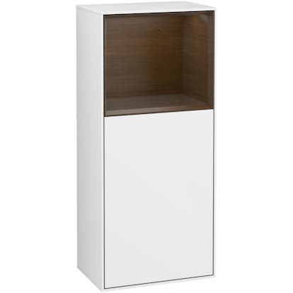 Väggskåp Villeroy & Boch Finion med 1 Dörr och Öppen Hylla Uppe 418 mm