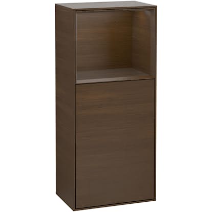 Väggskåp Villeroy & Boch Finion med 1 Dörr och Öppen Hylla Uppe 418 mm
