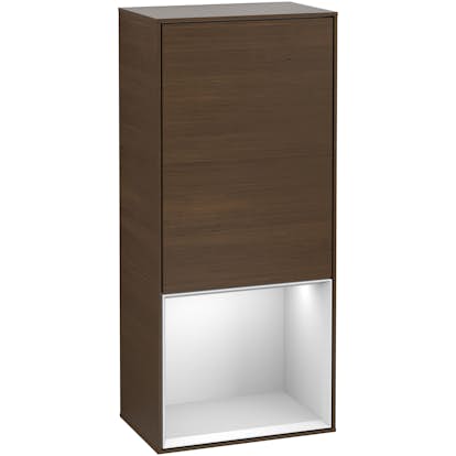 Väggskåp Villeroy & Boch Finion med 1 Dörr och Öppen Hylla Nere 418 mm