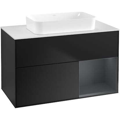 Tvättställsskåp Villeroy & Boch Finion med 2 Lådor Hylla och Bänkskiva för Fristående Tvättställ