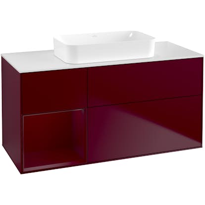 Tvättställsskåp Villeroy & Boch Finion med 3 Lådor Hylla och Bänkskiva för Fristående Tvättställ