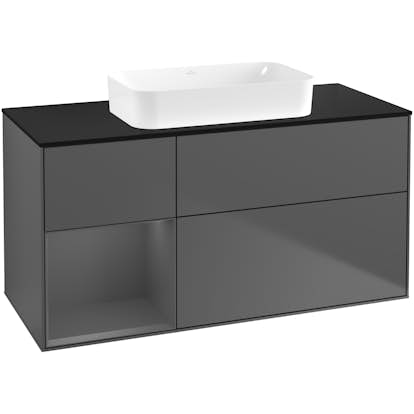 Tvättställsskåp Villeroy & Boch Finion med 3 Lådor Hylla och Bänkskiva för Fristående Tvättställ