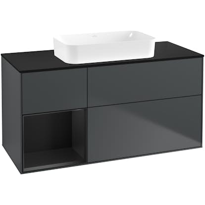 Tvättställsskåp Villeroy & Boch Finion med 3 Lådor Hylla och Bänkskiva för Fristående Tvättställ