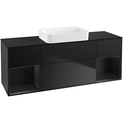 Tvättställsskåp Villeroy & Boch Finion med Två Hyllor och Bänkskiva för Fristående Tvättställ