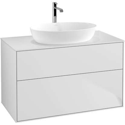 Tvättställsskåp Villeroy & Boch Finion med 2 Lådor och Bänkskiva för Fristående Tvättställ från Artis & Collaro