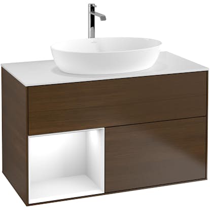 Tvättställsskåp Villeroy & Boch Finion med 2 Lådor Hylla och Bänkskiva för Fristående Tvättställ från Artis & Collaro