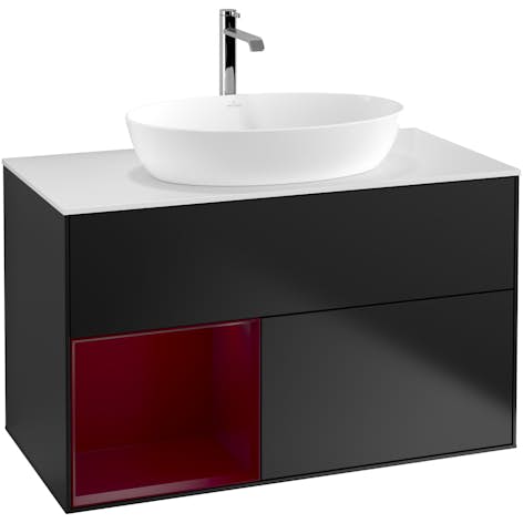 Tvättställsskåp Villeroy & Boch Finion med 2 Lådor Hylla och Bänkskiva för Fristående Tvättställ från Artis & Collaro