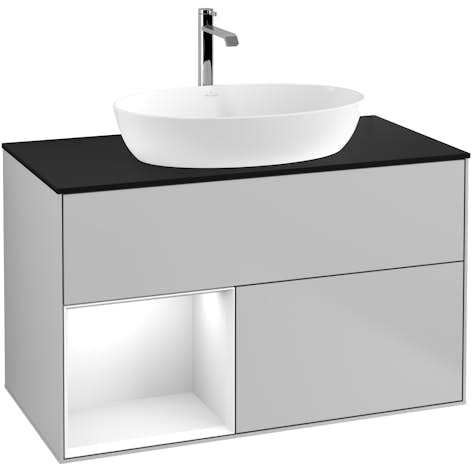 Tvättställsskåp Villeroy & Boch Finion med 2 Lådor Hylla och Bänkskiva för Fristående Tvättställ från Artis & Collaro