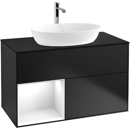 Tvättställsskåp Villeroy & Boch Finion med 2 Lådor Hylla och Bänkskiva för Fristående Tvättställ från Artis & Collaro