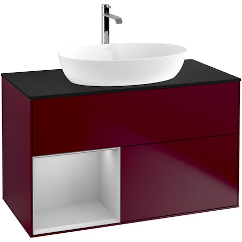 Tvättställsskåp Villeroy & Boch Finion med 2 Lådor Hylla och Bänkskiva för Fristående Tvättställ från Artis & Collaro
