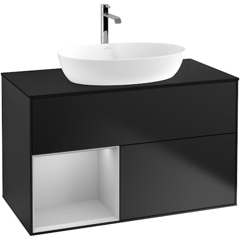 Tvättställsskåp Villeroy & Boch Finion med 2 Lådor Hylla och Bänkskiva för Fristående Tvättställ från Artis & Collaro