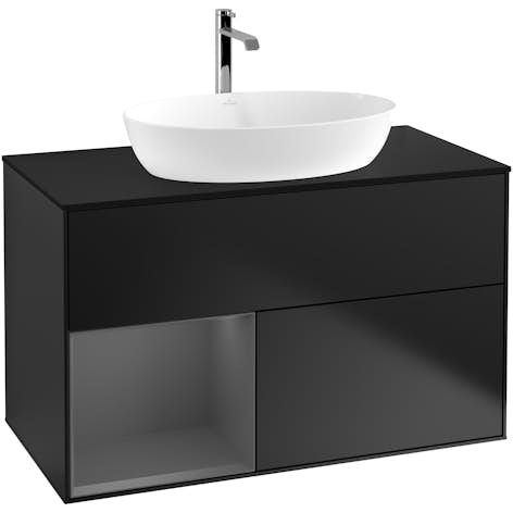 Tvättställsskåp Villeroy & Boch Finion med 2 Lådor Hylla och Bänkskiva för Fristående Tvättställ från Artis & Collaro