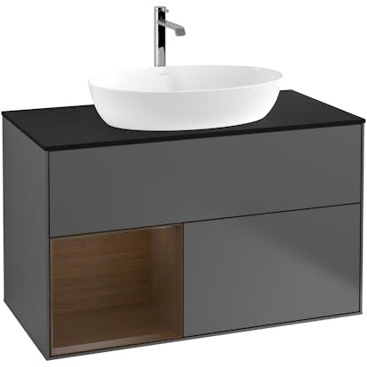 Tvättställsskåp Villeroy & Boch Finion med 2 Lådor Hylla och Bänkskiva för Fristående Tvättställ från Artis & Collaro