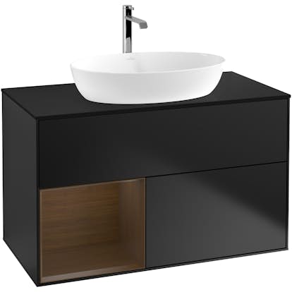 Tvättställsskåp Villeroy & Boch Finion med 2 Lådor Hylla och Bänkskiva för Fristående Tvättställ från Artis & Collaro