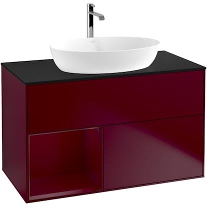 Tvättställsskåp Villeroy & Boch Finion med 2 Lådor Hylla och Bänkskiva för Fristående Tvättställ från Artis & Collaro