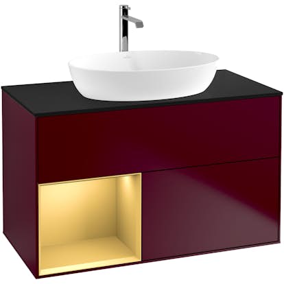 Tvättställsskåp Villeroy & Boch Finion med 2 Lådor Hylla och Bänkskiva för Fristående Tvättställ från Artis & Collaro