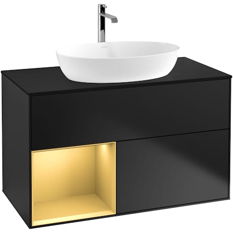 Tvättställsskåp Villeroy & Boch Finion med 2 Lådor Hylla och Bänkskiva för Fristående Tvättställ från Artis & Collaro