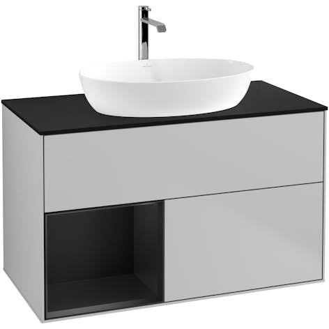 Tvättställsskåp Villeroy & Boch Finion med 2 Lådor Hylla och Bänkskiva för Fristående Tvättställ från Artis & Collaro