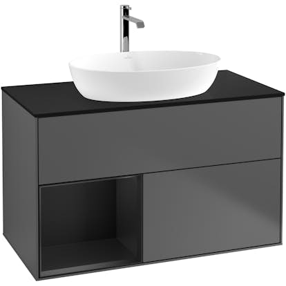 Tvättställsskåp Villeroy & Boch Finion med 2 Lådor Hylla och Bänkskiva för Fristående Tvättställ från Artis & Collaro