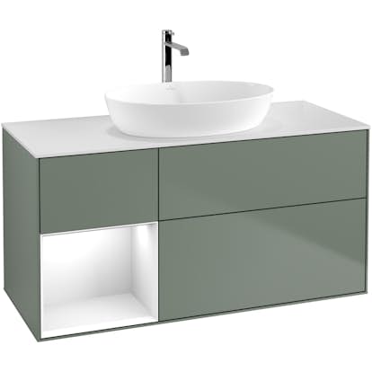 Tvättställsskåp Villeroy & Boch Finion med 3 Lådor Hylla och Bänkskiva för Fristående Tvättställ från Artis & Collaro