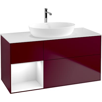 Tvättställsskåp Villeroy & Boch Finion med 3 Lådor Hylla och Bänkskiva för Fristående Tvättställ från Artis & Collaro