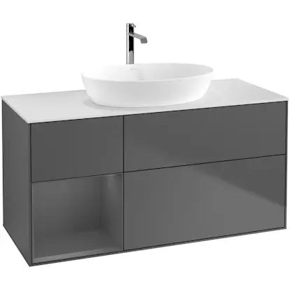 Tvättställsskåp Villeroy & Boch Finion med 3 Lådor Hylla och Bänkskiva för Fristående Tvättställ från Artis & Collaro