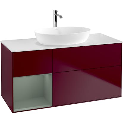 Tvättställsskåp Villeroy & Boch Finion med 3 Lådor Hylla och Bänkskiva för Fristående Tvättställ från Artis & Collaro