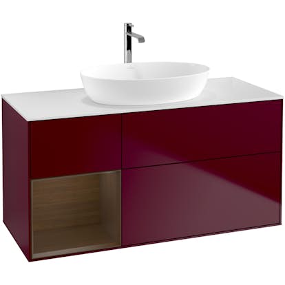 Tvättställsskåp Villeroy & Boch Finion med 3 Lådor Hylla och Bänkskiva för Fristående Tvättställ från Artis & Collaro