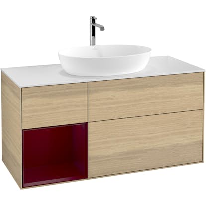 Tvättställsskåp Villeroy & Boch Finion med 3 Lådor Hylla och Bänkskiva för Fristående Tvättställ från Artis & Collaro