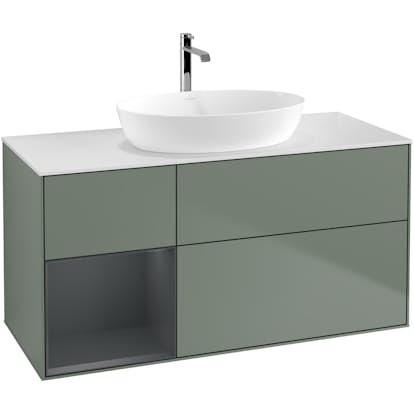 Tvättställsskåp Villeroy & Boch Finion med 3 Lådor Hylla och Bänkskiva för Fristående Tvättställ från Artis & Collaro