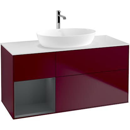 Tvättställsskåp Villeroy & Boch Finion med 3 Lådor Hylla och Bänkskiva för Fristående Tvättställ från Artis & Collaro