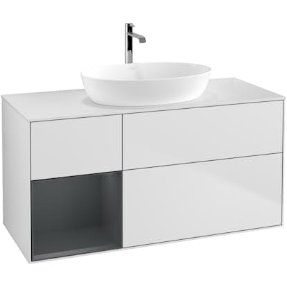 Tvättställsskåp Villeroy & Boch Finion med 3 Lådor Hylla och Bänkskiva för Fristående Tvättställ från Artis & Collaro