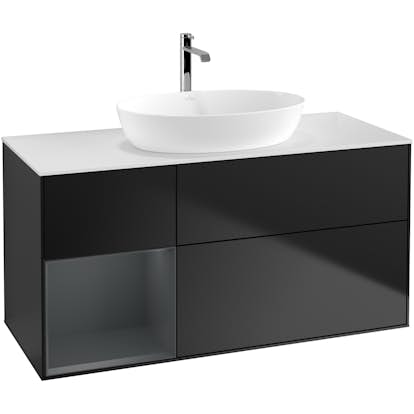 Tvättställsskåp Villeroy & Boch Finion med 3 Lådor Hylla och Bänkskiva för Fristående Tvättställ från Artis & Collaro