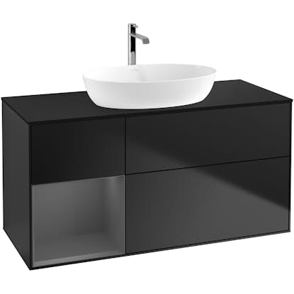 Tvättställsskåp Villeroy & Boch Finion med 3 Lådor Hylla och Bänkskiva för Fristående Tvättställ från Artis & Collaro