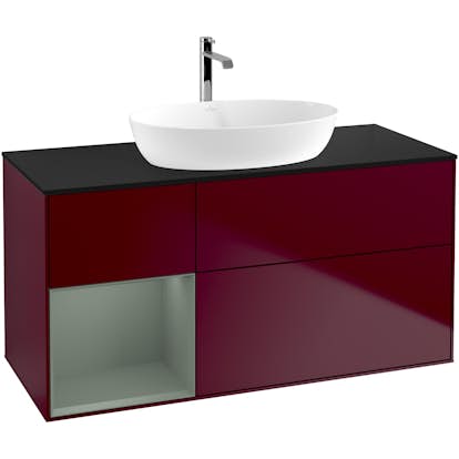 Tvättställsskåp Villeroy & Boch Finion med 3 Lådor Hylla och Bänkskiva för Fristående Tvättställ från Artis & Collaro