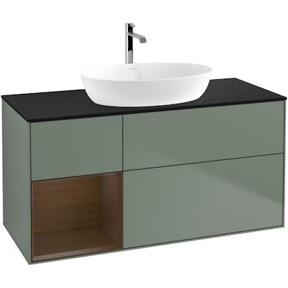 Tvättställsskåp Villeroy & Boch Finion med 3 Lådor Hylla och Bänkskiva för Fristående Tvättställ från Artis & Collaro