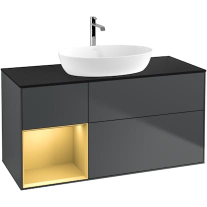 Tvättställsskåp Villeroy & Boch Finion med 3 Lådor Hylla och Bänkskiva för Fristående Tvättställ från Artis & Collaro