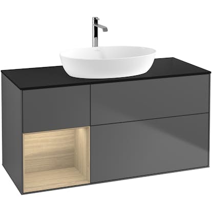 Tvättställsskåp Villeroy & Boch Finion med 3 Lådor Hylla och Bänkskiva för Fristående Tvättställ från Artis & Collaro