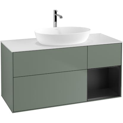 Tvättställsskåp Villeroy & Boch Finion med 3 Lådor Hylla och Bänkskiva för Fristående Tvättställ från Artis & Collaro