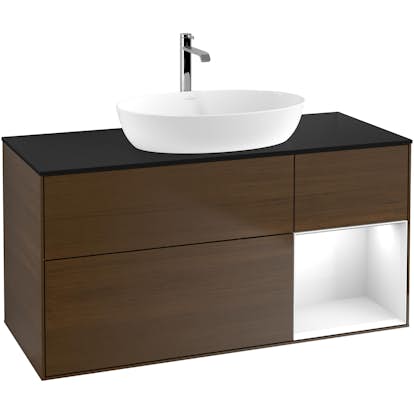 Tvättställsskåp Villeroy & Boch Finion med 3 Lådor Hylla och Bänkskiva för Fristående Tvättställ från Artis & Collaro