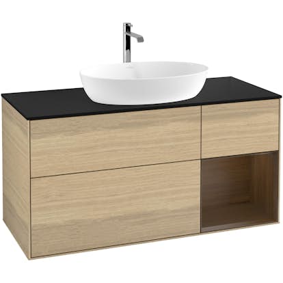 Tvättställsskåp Villeroy & Boch Finion med 3 Lådor Hylla och Bänkskiva för Fristående Tvättställ från Artis & Collaro