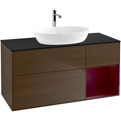 Tvättställsskåp Villeroy & Boch Finion med 3 Lådor Hylla och Bänkskiva för Fristående Tvättställ från Artis & Collaro