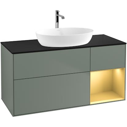 Tvättställsskåp Villeroy & Boch Finion med 3 Lådor Hylla och Bänkskiva för Fristående Tvättställ från Artis & Collaro