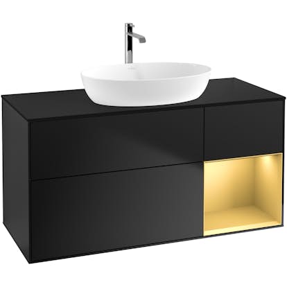 Tvättställsskåp Villeroy & Boch Finion med 3 Lådor Hylla och Bänkskiva för Fristående Tvättställ från Artis & Collaro