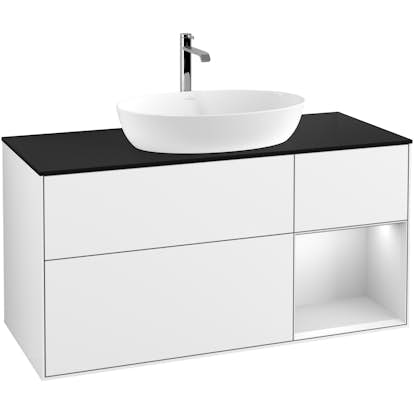 Tvättställsskåp Villeroy & Boch Finion med 3 Lådor Hylla och Bänkskiva för Fristående Tvättställ från Artis & Collaro
