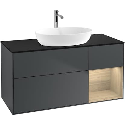 Tvättställsskåp Villeroy & Boch Finion med 3 Lådor Hylla och Bänkskiva för Fristående Tvättställ från Artis & Collaro