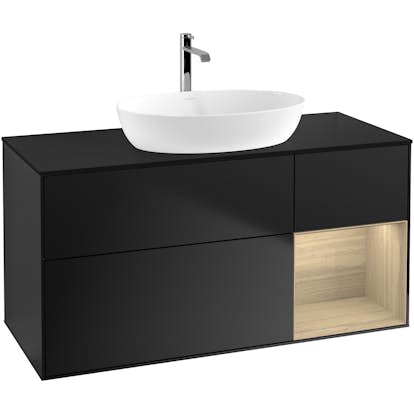 Tvättställsskåp Villeroy & Boch Finion med 3 Lådor Hylla och Bänkskiva för Fristående Tvättställ från Artis & Collaro