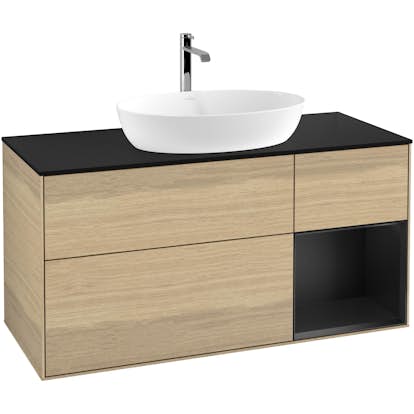 Tvättställsskåp Villeroy & Boch Finion med 3 Lådor Hylla och Bänkskiva för Fristående Tvättställ från Artis & Collaro