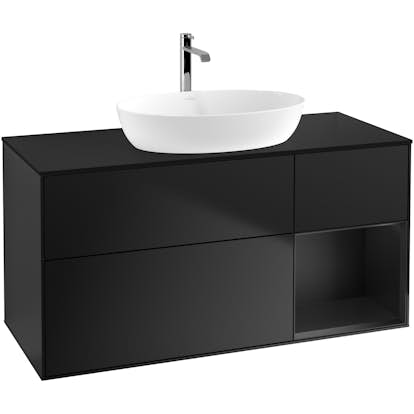 Tvättställsskåp Villeroy & Boch Finion med 3 Lådor Hylla och Bänkskiva för Fristående Tvättställ från Artis & Collaro